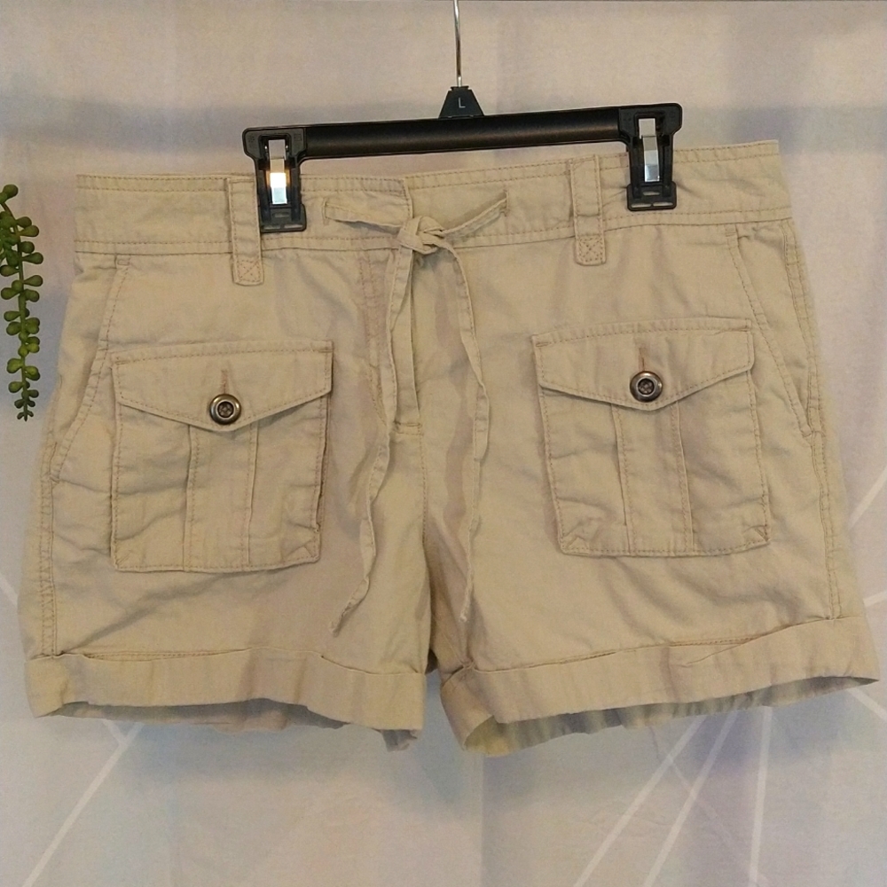 Loft linen blend shorts
